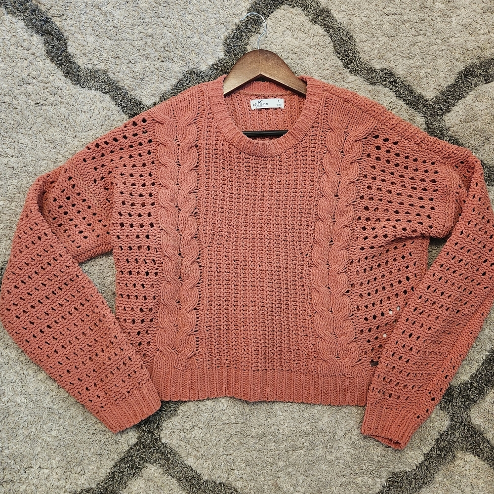 Hollister Pink nude knit sweater size S - Picture 7 of 11